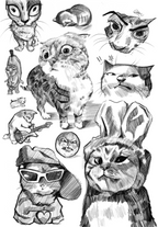 Cat Memes - Print (A5)