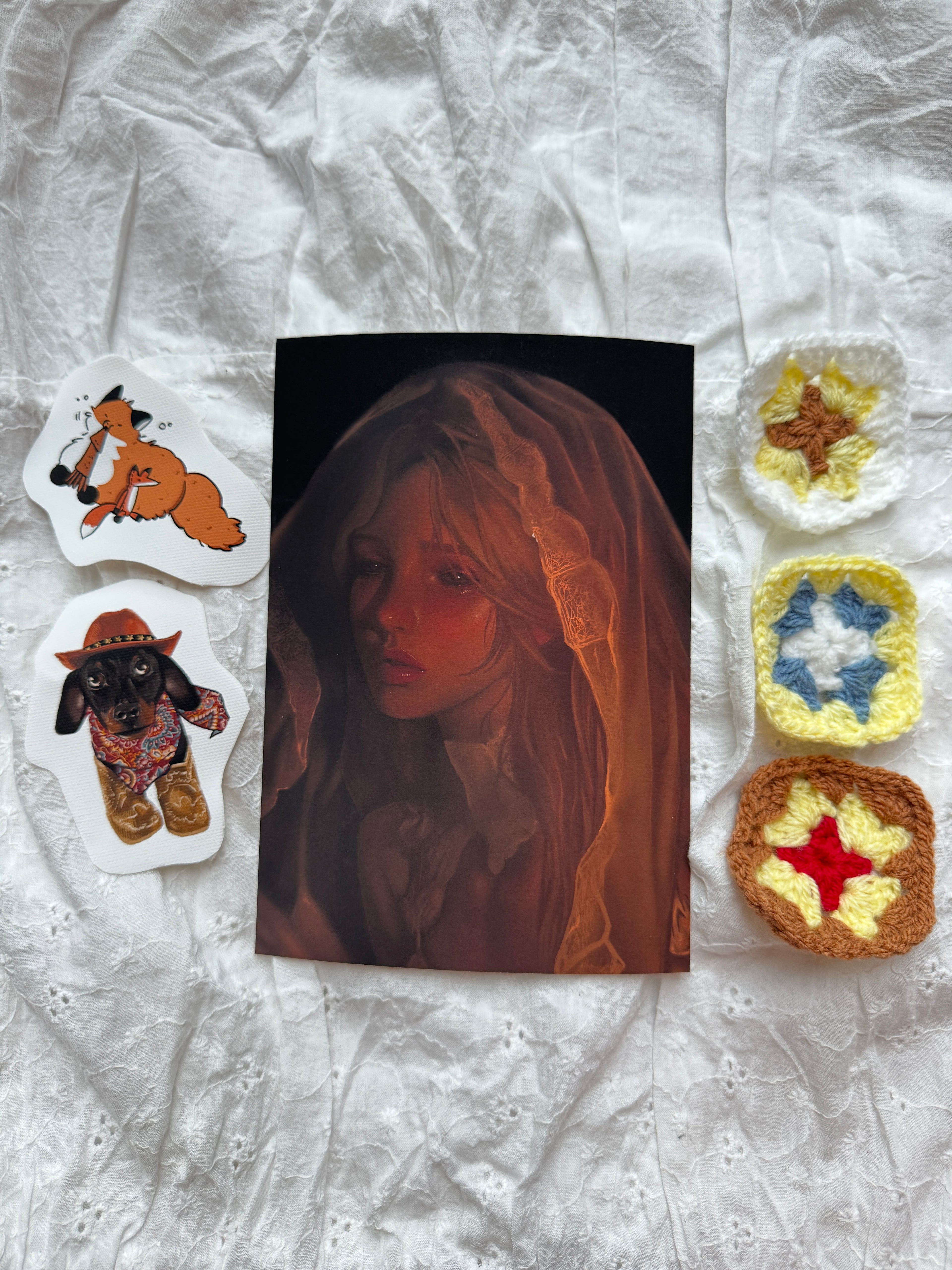 Girl in the dark - Print (A5)
