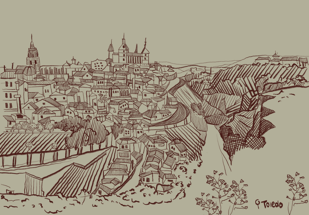 Toledo city - Print (A5)