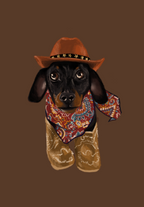 Cowboy Doggy - Print (A5)