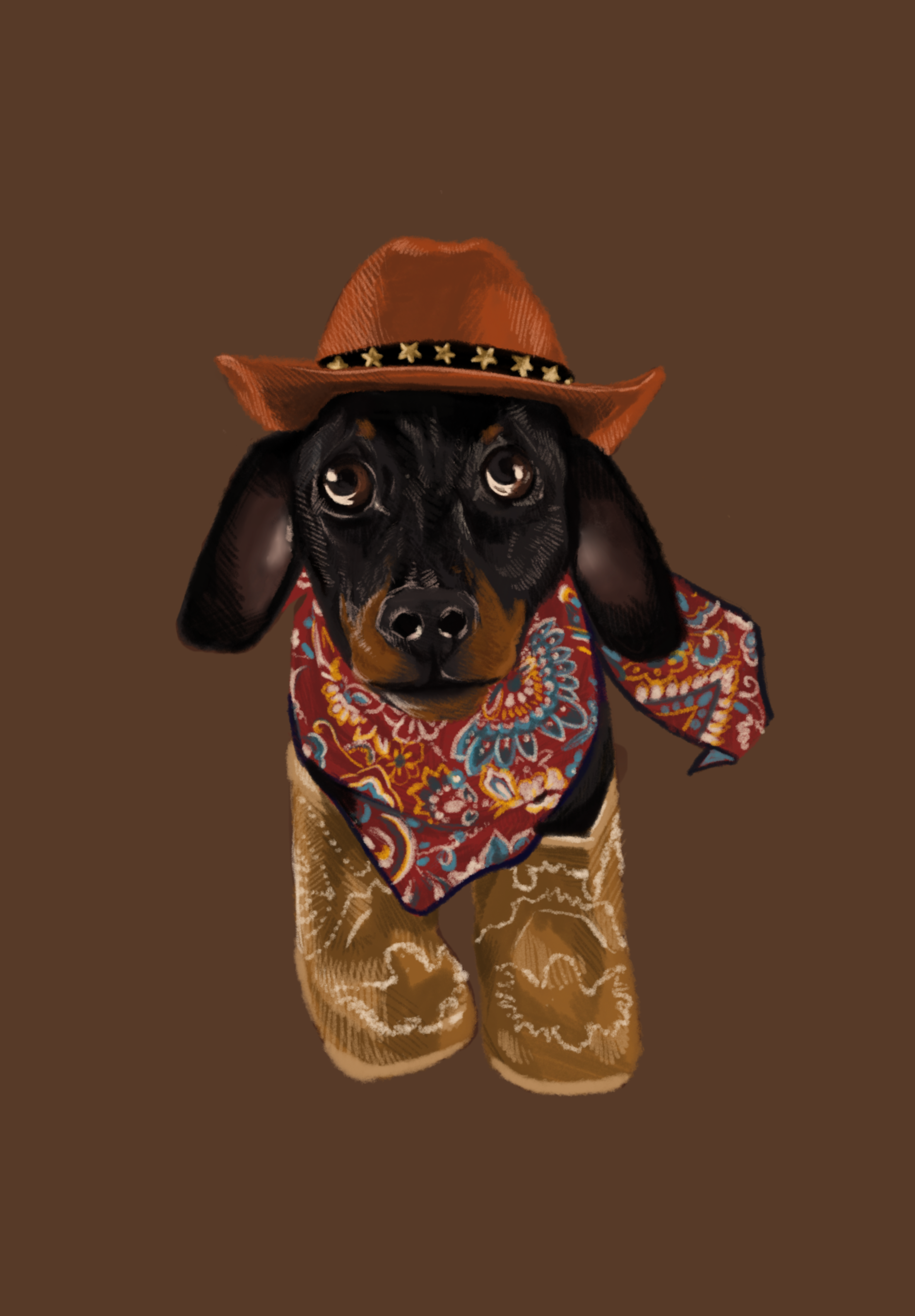Cowboy Doggy - Print (A5)